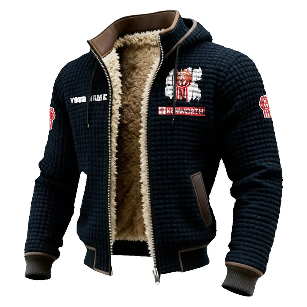 Sturdy Semi Fleece-Lined Hooded Jacket, Alpine Ascent Hooded Jacket HVN1451KE - Black - Image 2
