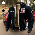 Sturdy Semi Fleece-Lined Hooded Jacket, Alpine Ascent Hooded Jacket HVN1451KE - Black