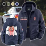 Sturdy Semi Fleece Windbreaker Jacket, Essential Cold & Wind Barrier HVN1451KE - Navy