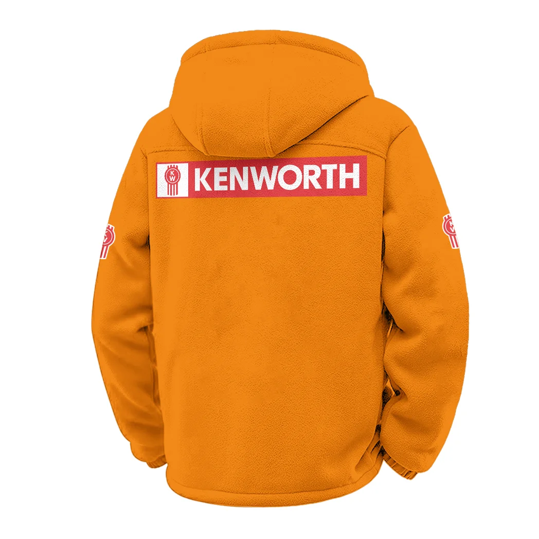 Sturdy Semi Winter Fleece Jacket, Superior Thermal Protection HVN1451KE - Orange - Image 3