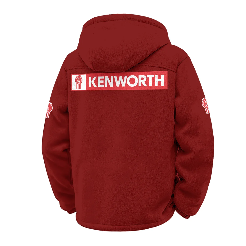 Sturdy Semi Winter Fleece Jacket, Superior Thermal Protection HVN1451KE - Wine - Image 3