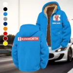 Sturdy Semi Winter Fleece Jacket, Superior Thermal Protection HVN1451KE - Cyan