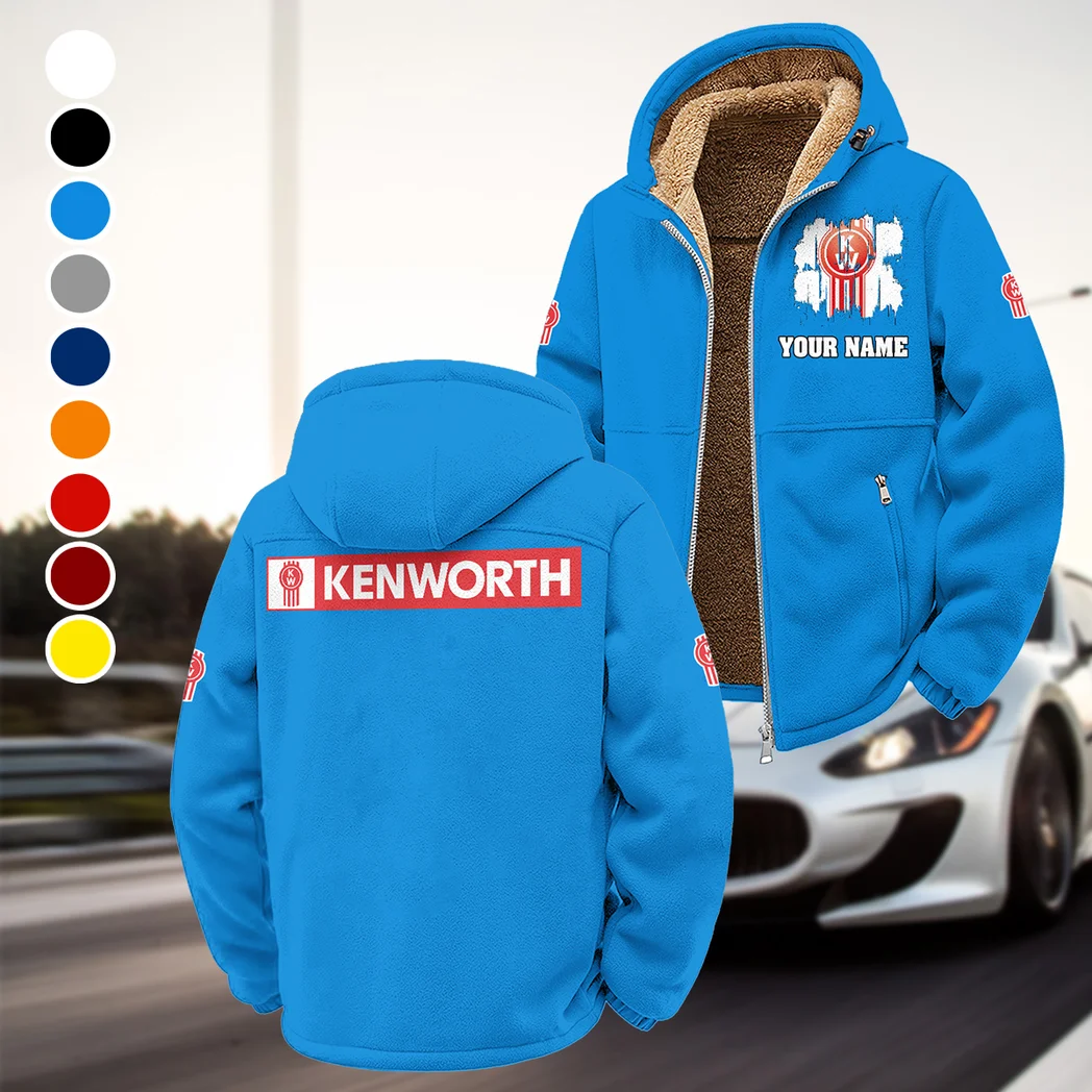 Sturdy Semi Winter Fleece Jacket, Superior Thermal Protection HVN1451KE - Cyan