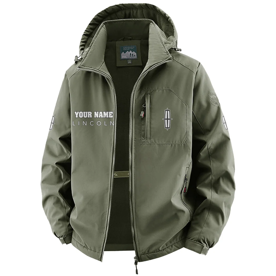 Executive Car Fleece Windbreaker Jacket, Dual-Layer Protection Jacket HVN1451LI - Green - Image 2