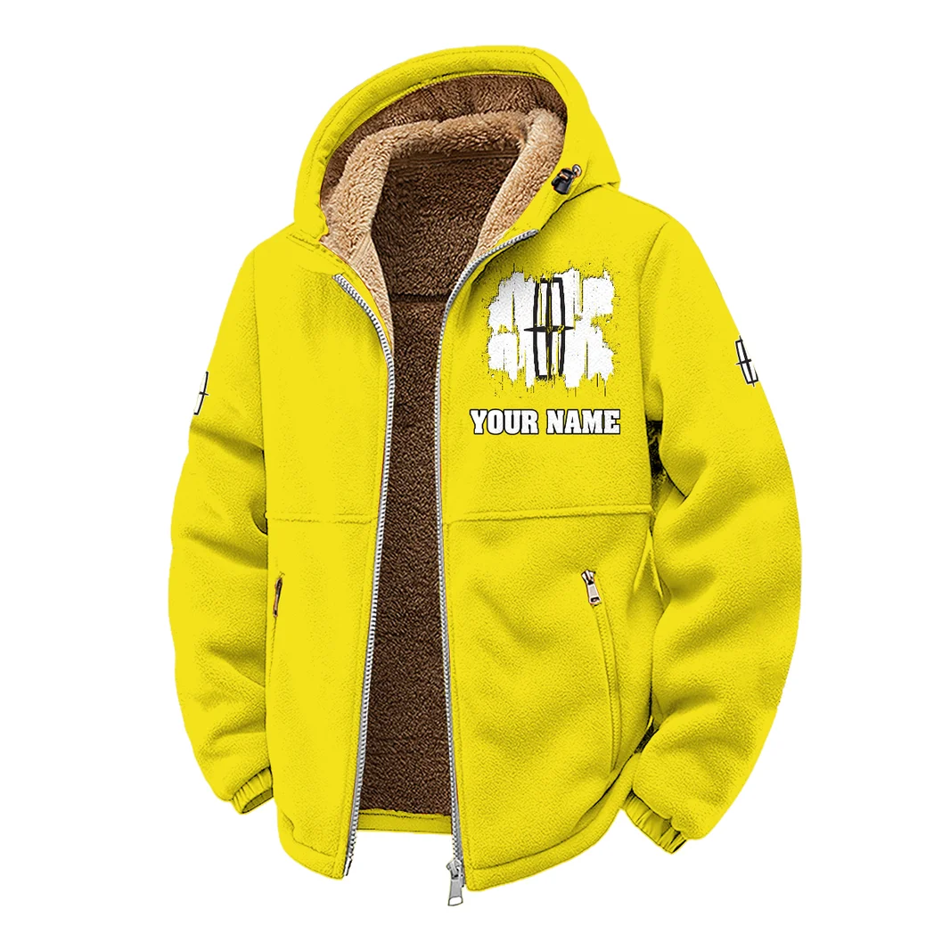 Executive Car Winter Fleece Jacket, Heavy-Duty Cold Fleece HVN1451LI - Yellow - Image 2