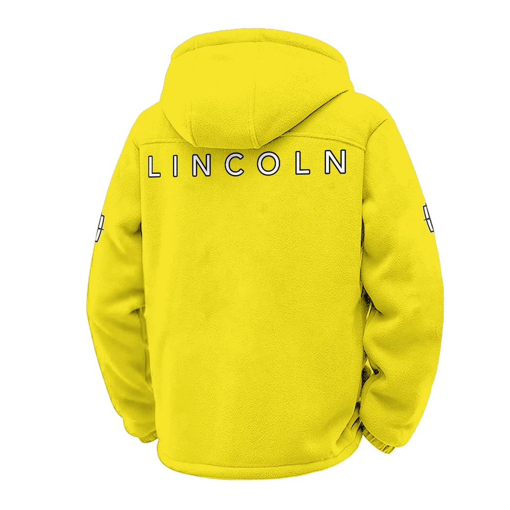Executive Car Winter Fleece Jacket, Heavy-Duty Cold Fleece HVN1451LI - Yellow - Image 3