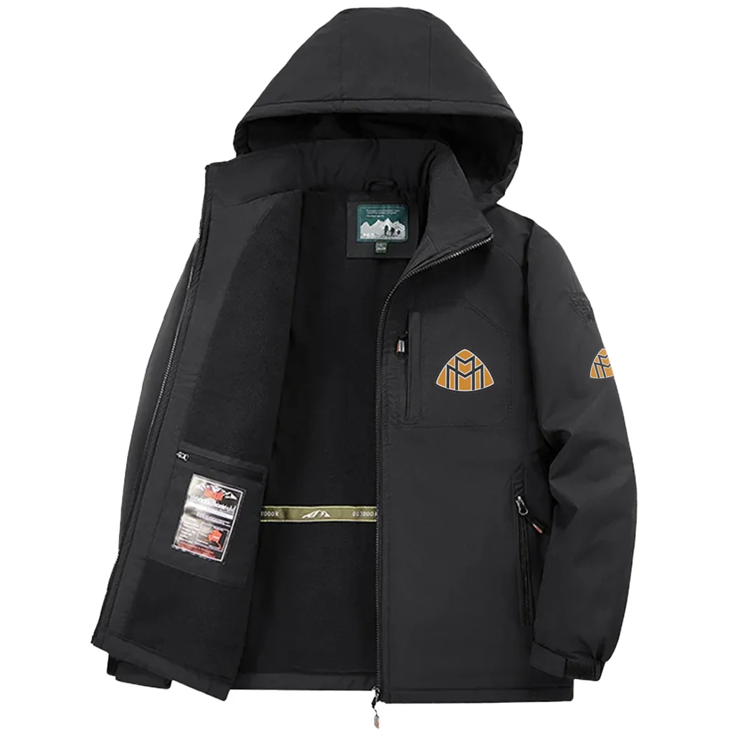 Luxury Spirit Fleece Windbreaker Jacket, Thermal Wind-Deflector HVN1451MA - Black - Image 3