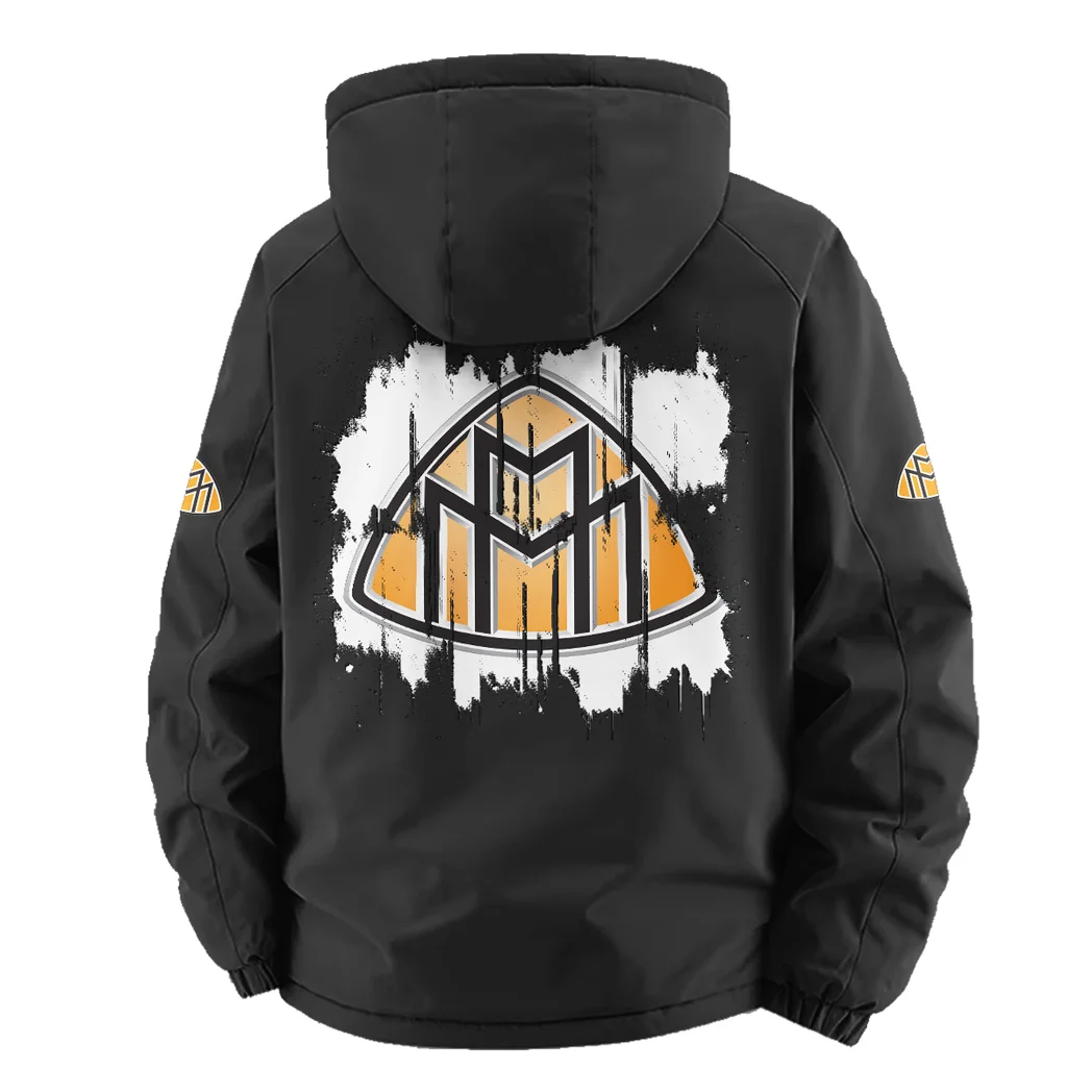Luxury Spirit Fleece Windbreaker Jacket, Thermal Wind-Deflector HVN1451MA - Black - Image 4