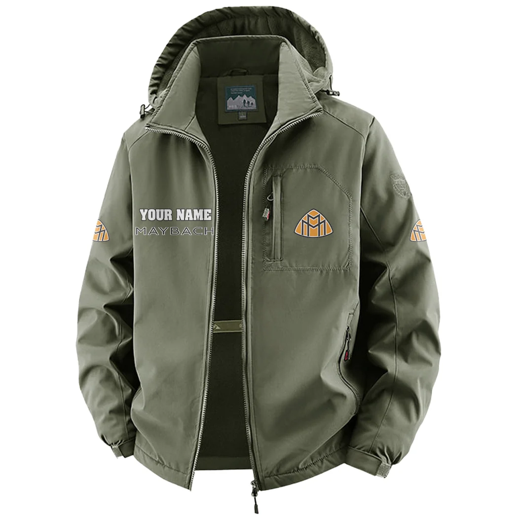 Luxury Spirit Fleece Windbreaker Jacket, Thermal Wind-Deflector HVN1451MA - Green - Image 2