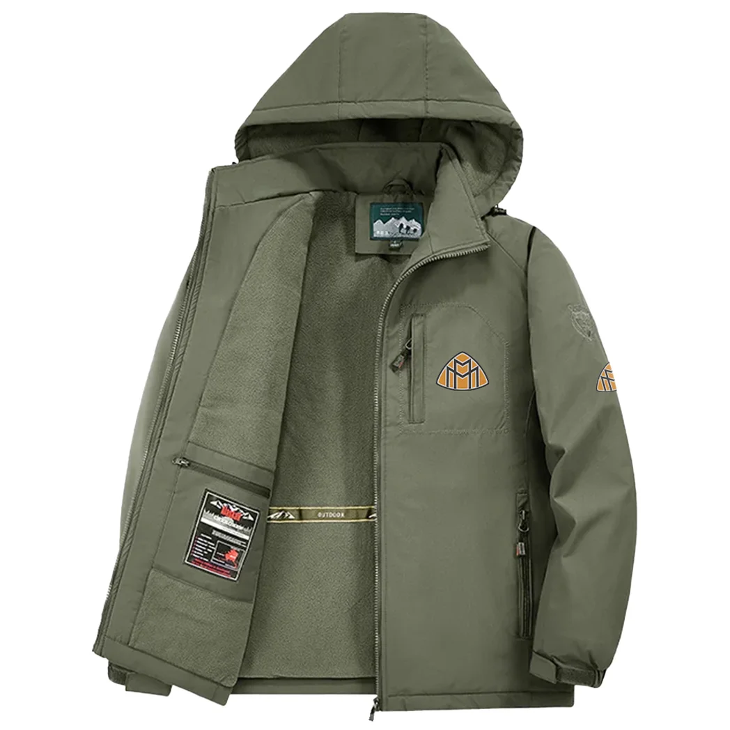 Luxury Spirit Fleece Windbreaker Jacket, Thermal Wind-Deflector HVN1451MA - Green - Image 3