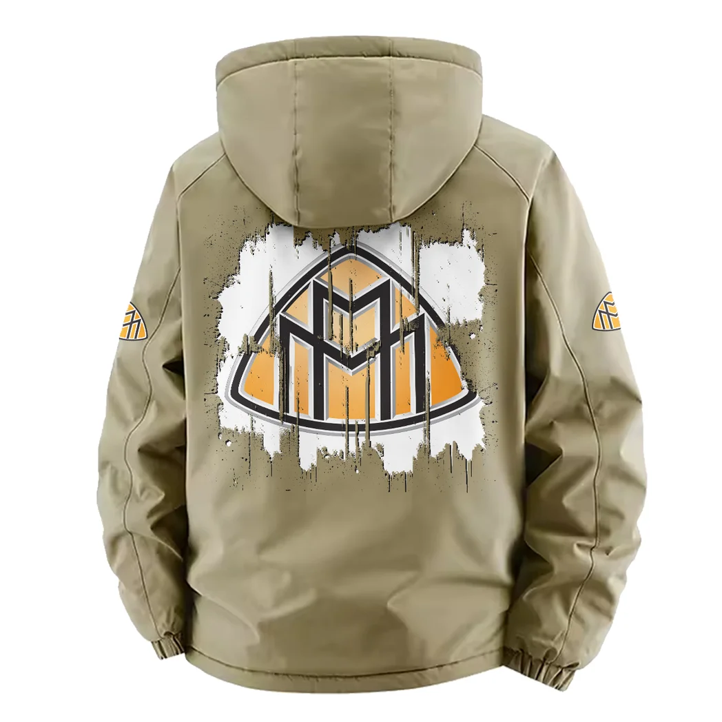 Luxury Spirit Fleece Windbreaker Jacket, Thermal Wind-Deflector HVN1451MA - Khaki - Image 4