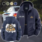 Luxury Spirit Fleece Windbreaker Jacket, Thermal Wind-Deflector HVN1451MA - Navy