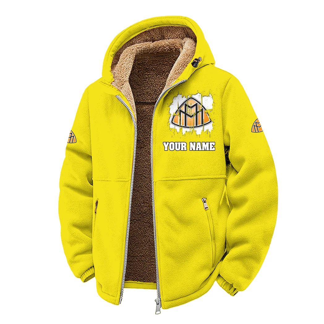 Luxury Spirit Winter Fleece Jacket, Dynamic Winter Training Top HVN1451MA - Yellow - Image 2