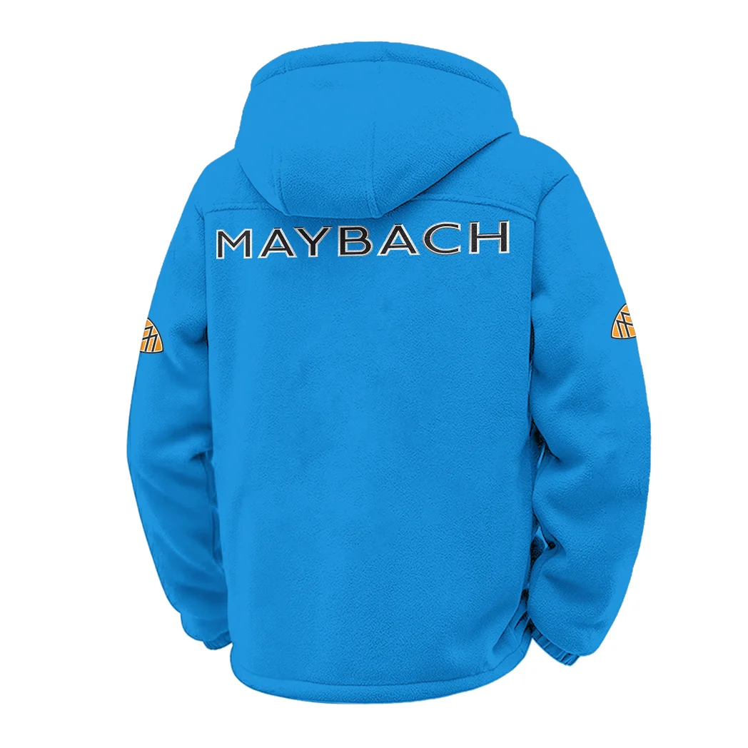 Luxury Spirit Winter Fleece Jacket, Dynamic Winter Training Top HVN1451MA - Cyan - Image 3