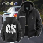 Luxury Car Fleece Windbreaker Jacket, Dynamic Trail Runner's Shell HVN1451MA - Black