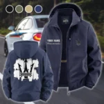 Luxury Car Fleece Windbreaker Jacket, Dynamic Trail Runner's Shell HVN1451MA - Navy