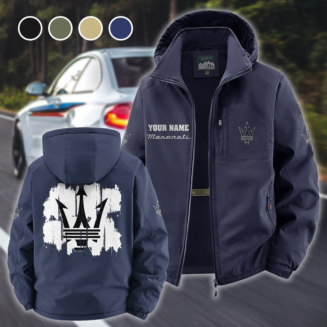 Luxury Car Fleece Windbreaker Jacket, Dynamic Trail Runner's Shell HVN1451MA - Navy