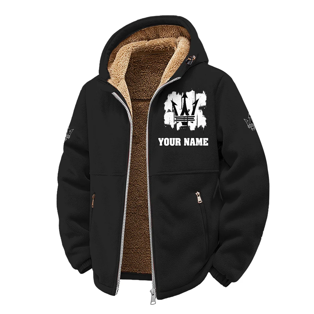 Luxury Car Winter Fleece Jacket, Multi-Sport Winter Layer HVN1451MA - Black - Image 2