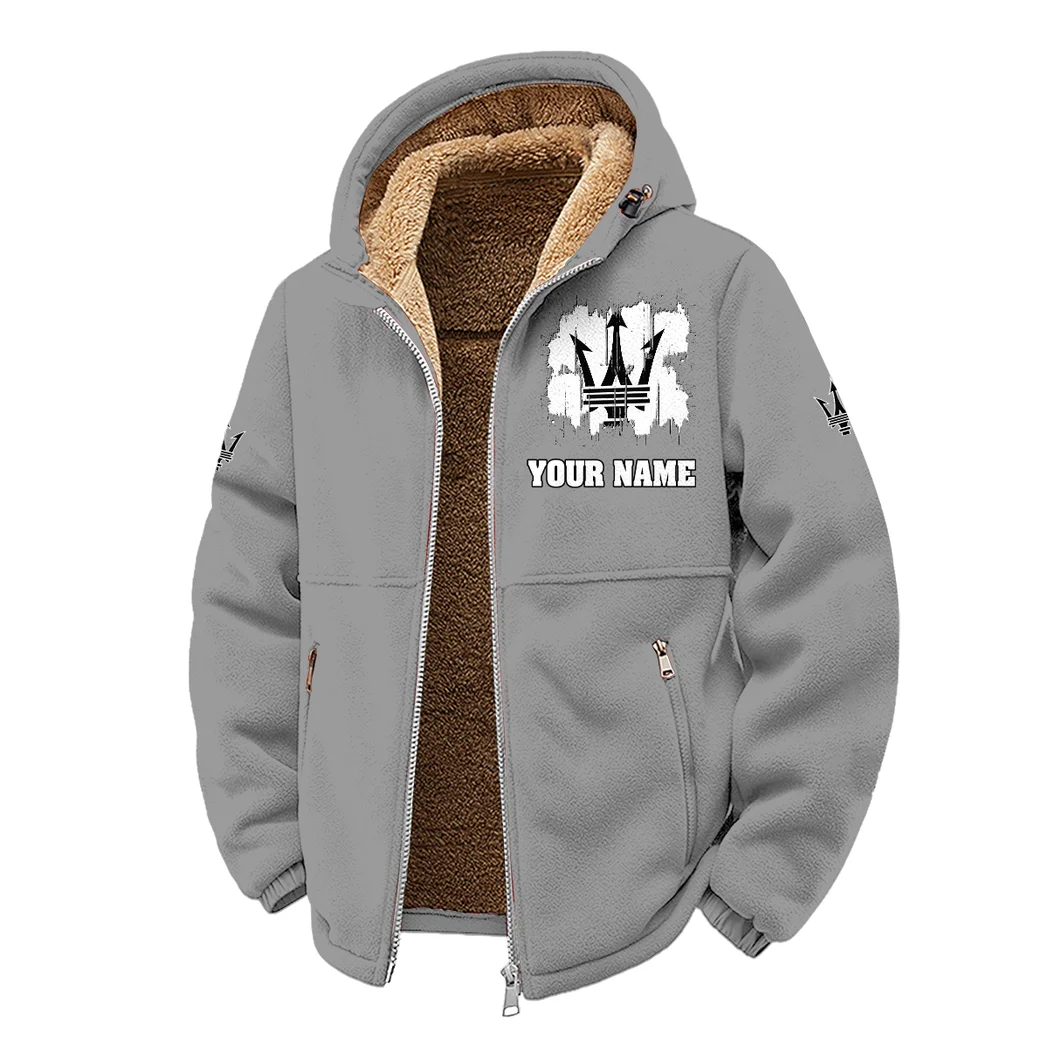 Luxury Car Winter Fleece Jacket, Multi-Sport Winter Layer HVN1451MA - Grey - Image 2