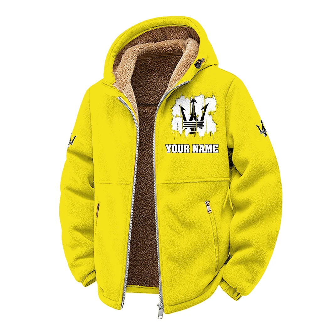 Luxury Car Winter Fleece Jacket, Multi-Sport Winter Layer HVN1451MA - Yellow - Image 2
