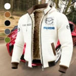 Mid-Size Sedan Fleece-Lined Hooded Jacket, Weather-Shield Fleece Hoody HVN1451MA - White