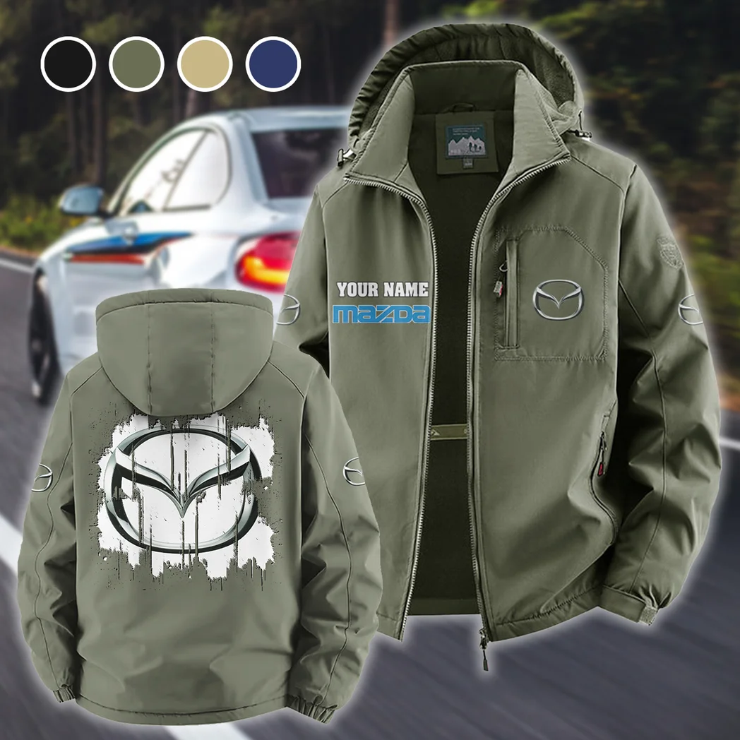 Mid-Size Sedan Fleece Windbreaker Jacket, High-Output Training Jacket HVN1451MA - Green
