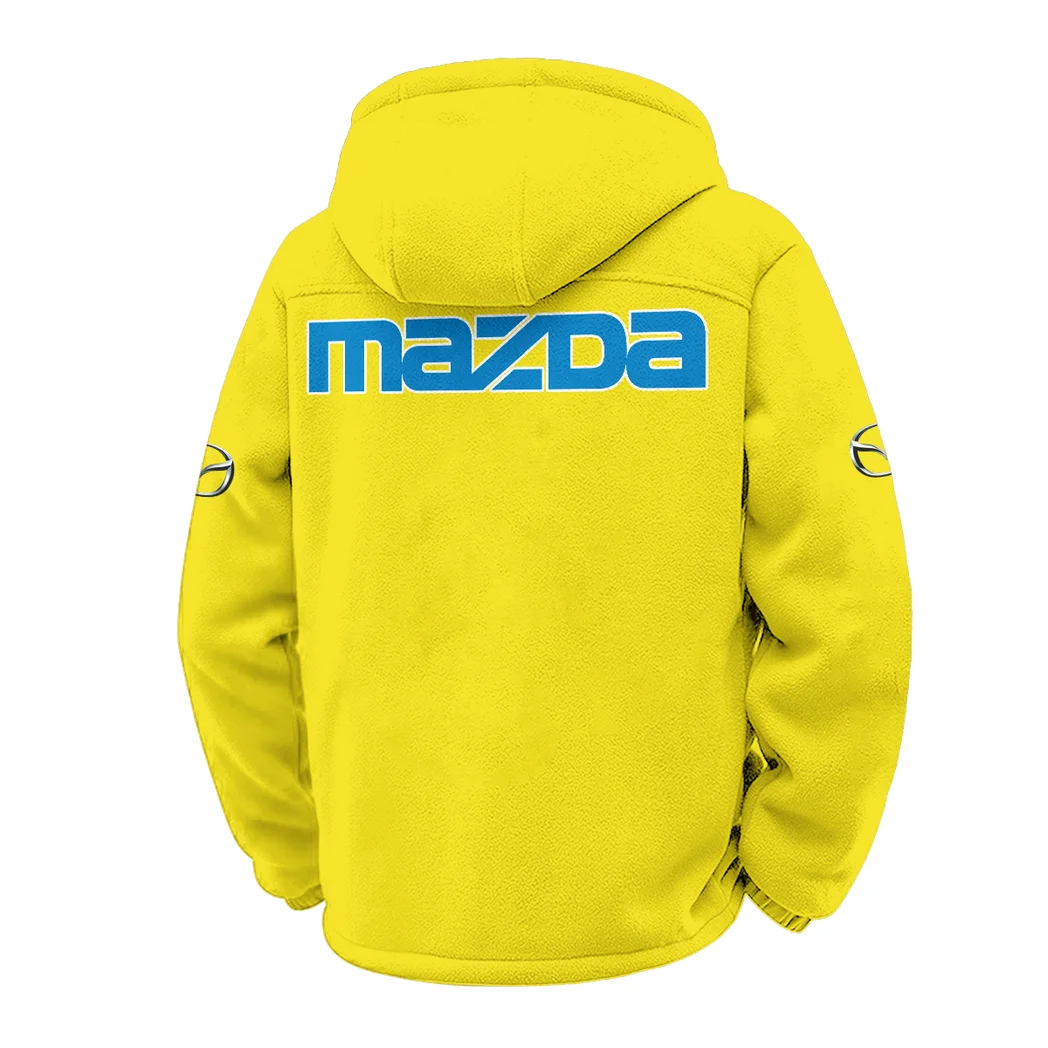 Mid-Size Sedan Winter Fleece Jacket, Technical Mid-Layer Jacket HVN1451MA - Yellow - Image 3