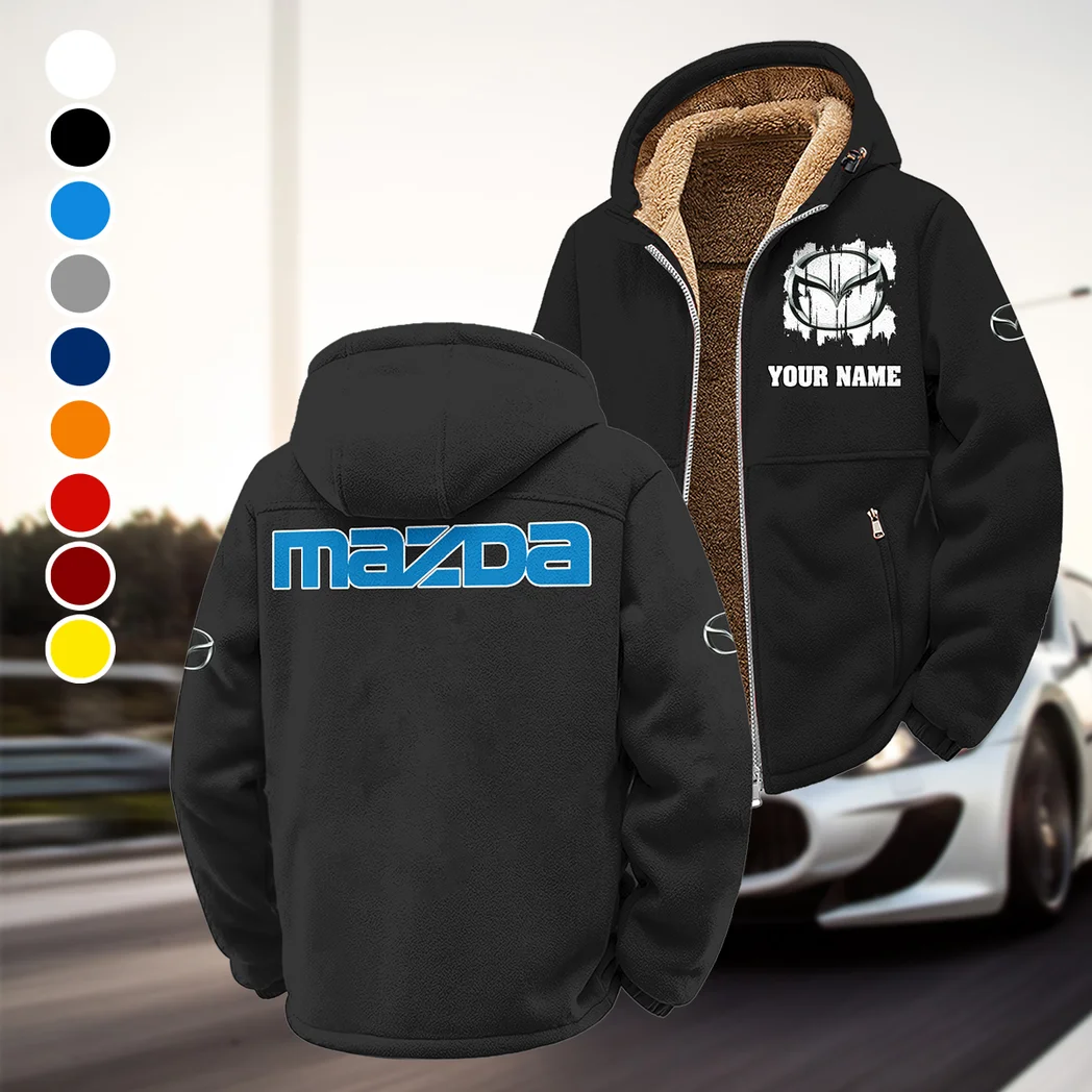 Mid-Size Sedan Winter Fleece Jacket, Technical Mid-Layer Jacket HVN1451MA - Black