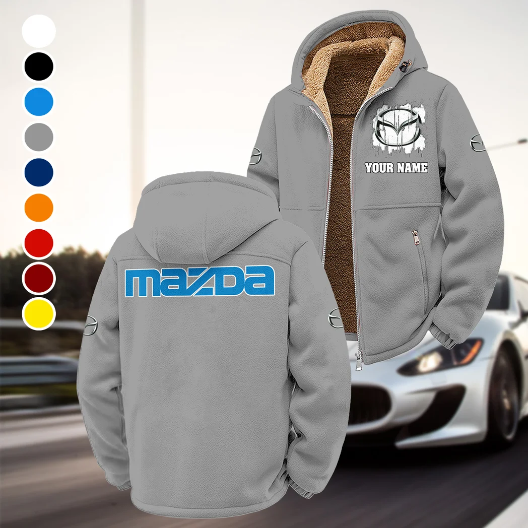 Mid-Size Sedan Winter Fleece Jacket, Technical Mid-Layer Jacket HVN1451MA - Grey