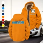 Mid-Size Sedan Winter Fleece Jacket, Technical Mid-Layer Jacket HVN1451MA - Orange