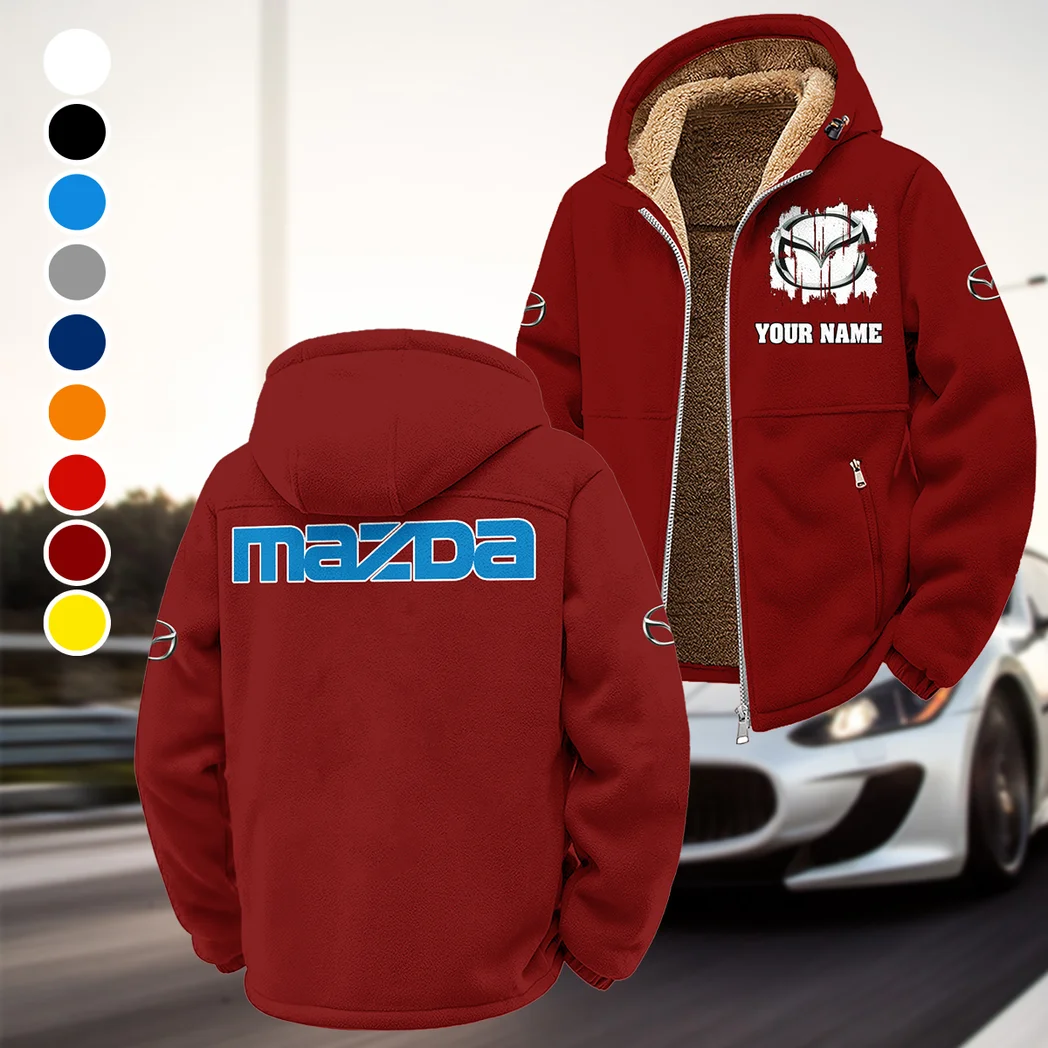 Mid-Size Sedan Winter Fleece Jacket, Technical Mid-Layer Jacket HVN1451MA - Wine