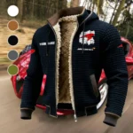 Speed Legend Fleece-Lined Hooded Jacket, Wind-Blocker Insulated Hoody HVN1451MC - Black