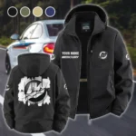 Outboard Drive Fleece Windbreaker Jacket, Multi-Sport Weather Jacket HVN1451MM - Black