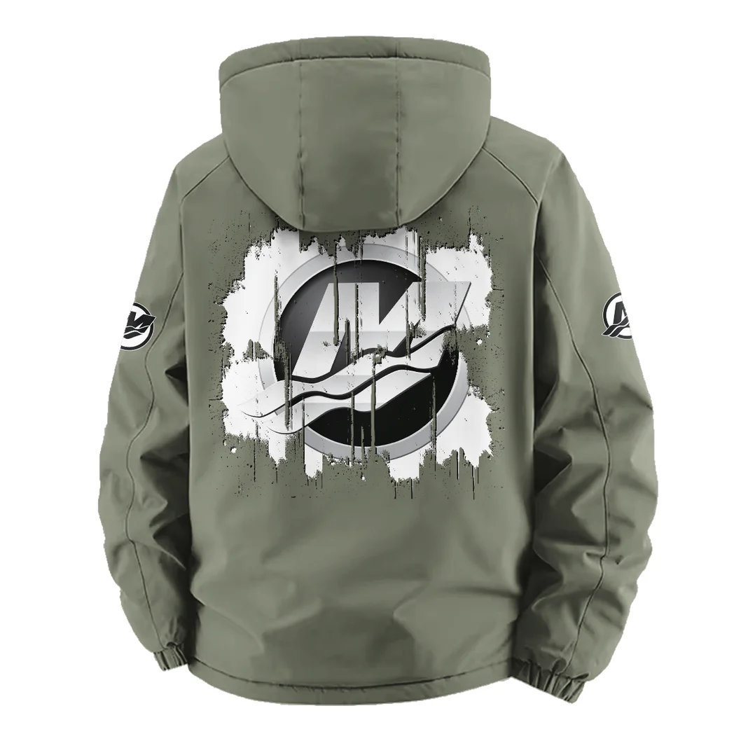 Outboard Drive Fleece Windbreaker Jacket, Multi-Sport Weather Jacket HVN1451MM - Green - Image 4