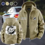 Outboard Drive Fleece Windbreaker Jacket, Multi-Sport Weather Jacket HVN1451MM - Khaki