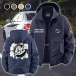 Outboard Drive Fleece Windbreaker Jacket, Multi-Sport Weather Jacket HVN1451MM - Navy