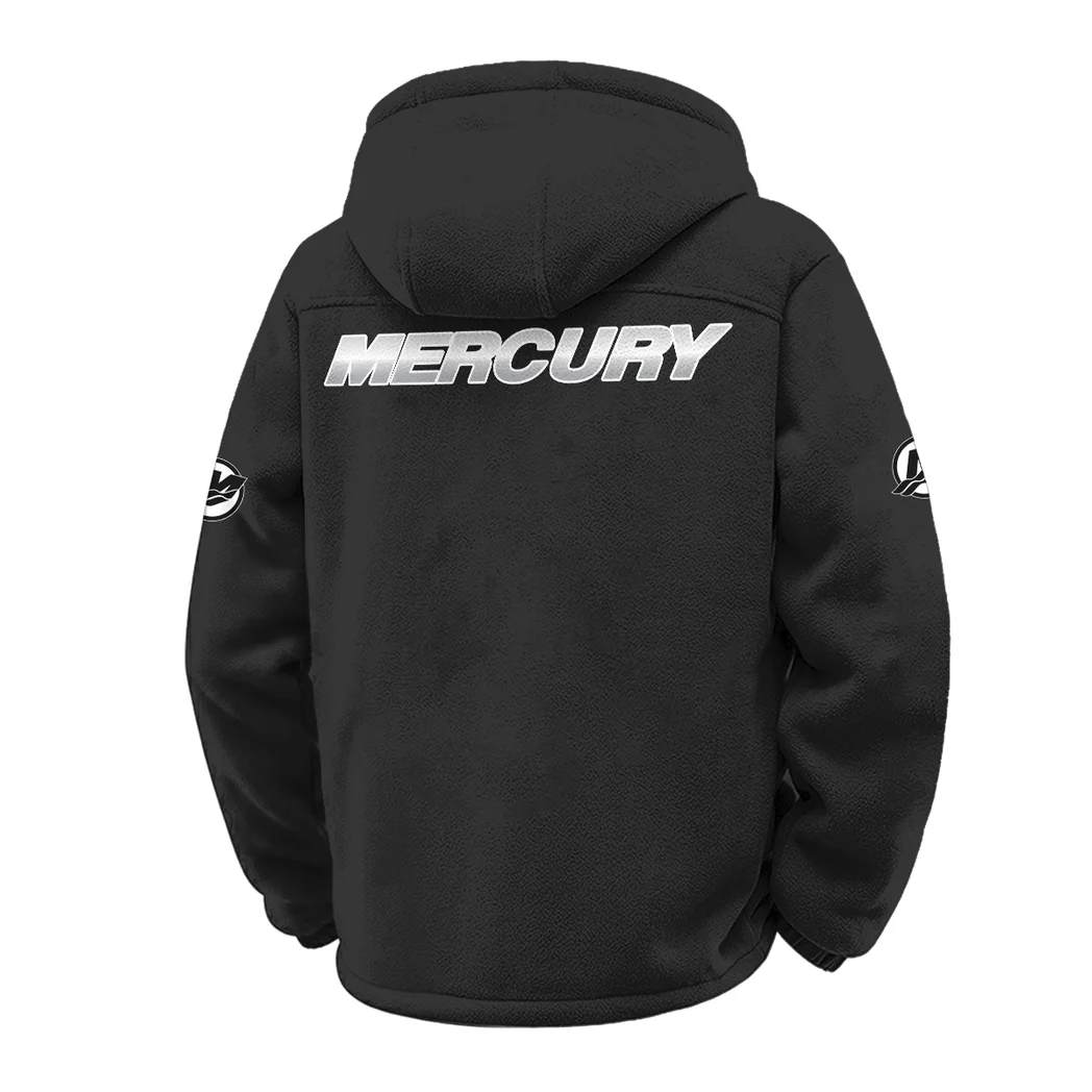 Outboard Drive Winter Fleece Jacket, All-Mountain Sport Jacket HVN1451MM - Black - Image 3