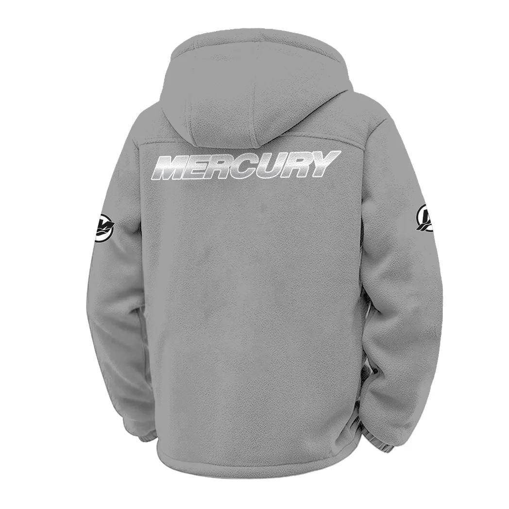 Outboard Drive Winter Fleece Jacket, All-Mountain Sport Jacket HVN1451MM - Grey - Image 3