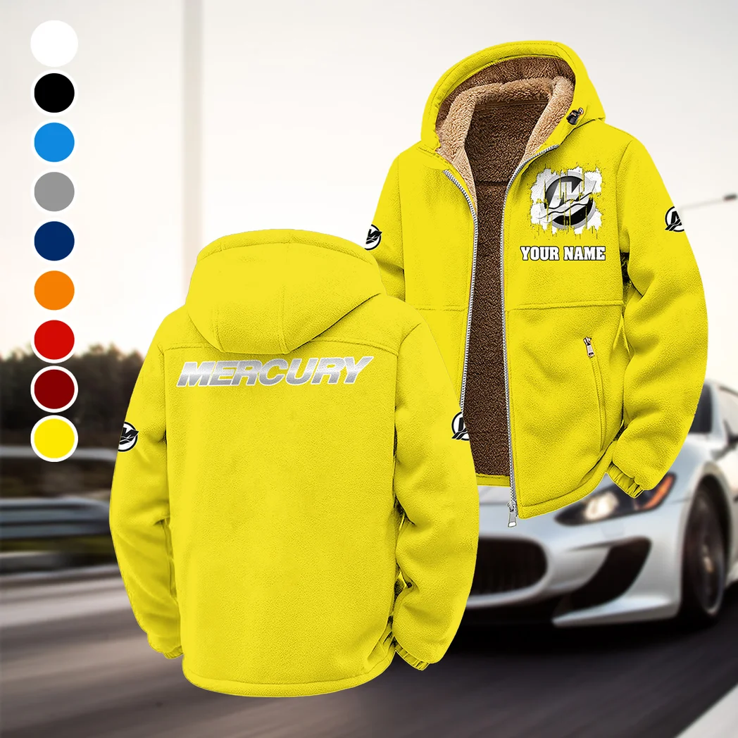 Outboard Drive Winter Fleece Jacket, All-Mountain Sport Jacket HVN1451MM - Yellow