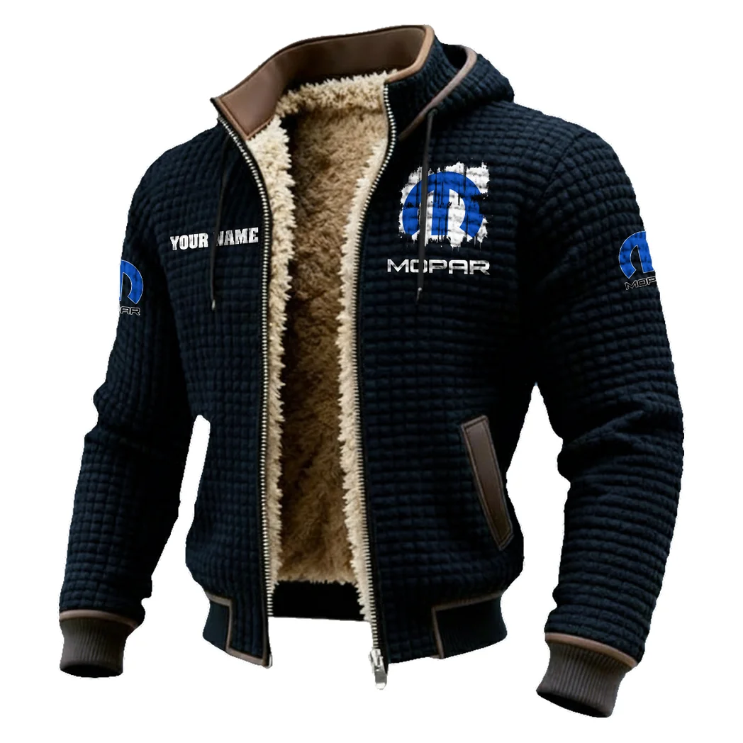 American Auto Upgrades Fleece-Lined Hooded Jacket, Arctic Protection Hooded Zip HVN1451MO - Black - Image 2