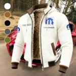 American Auto Upgrades Fleece-Lined Hooded Jacket, Arctic Protection Hooded Zip HVN1451MO - White