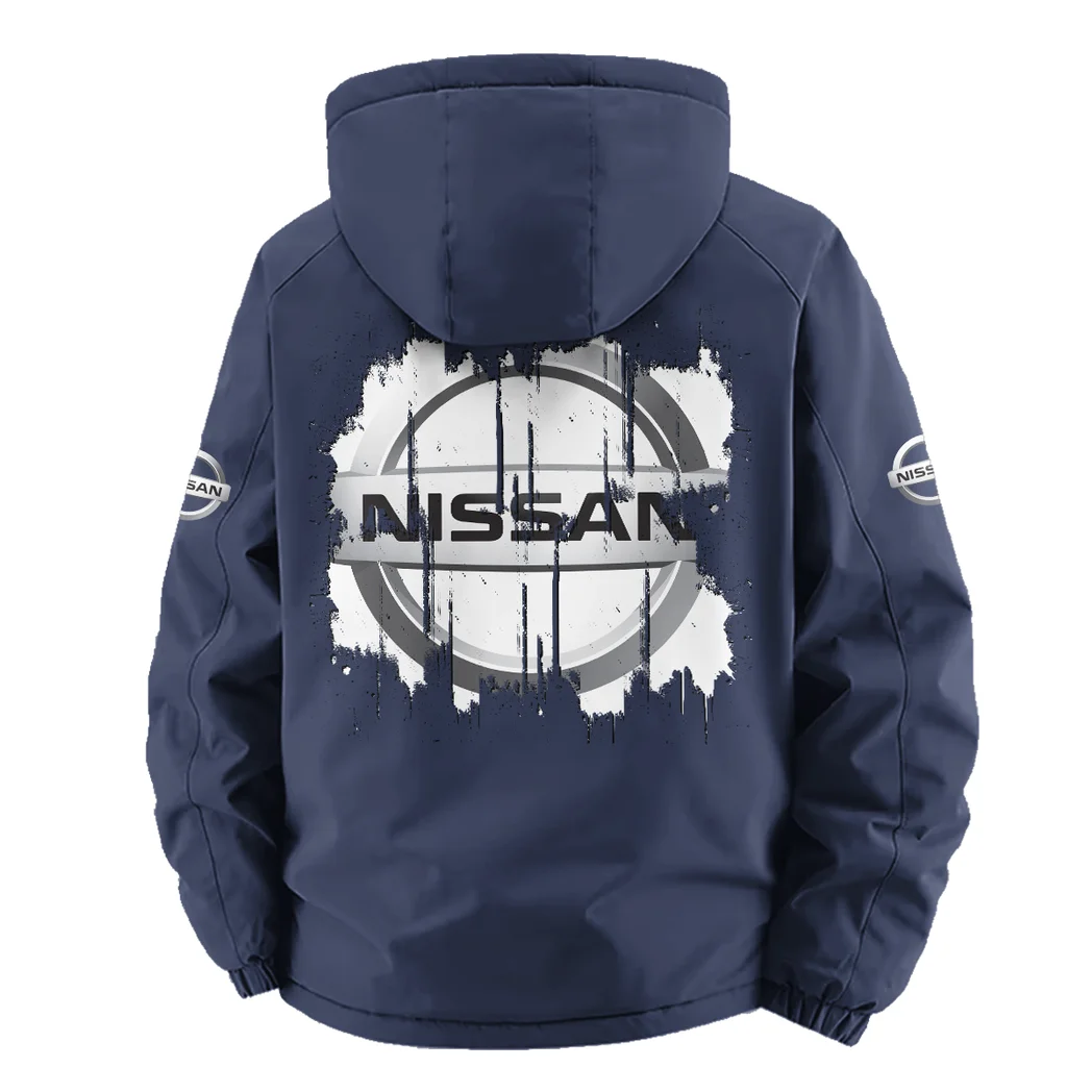 Family Sedan Fleece Windbreaker Jacket, Cold-Air Cycling Shell HVN1451NI - Navy - Image 4
