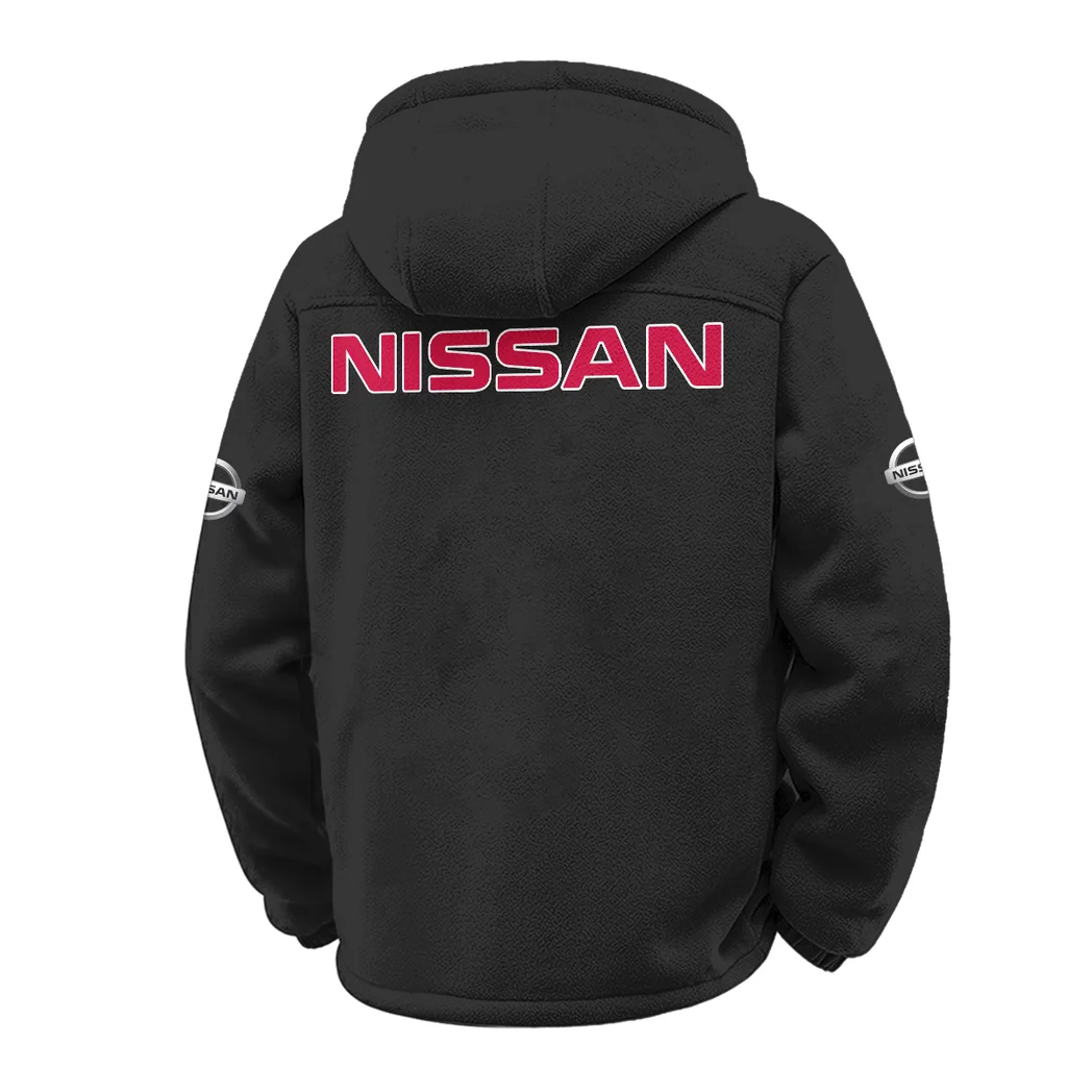 Family Sedan Winter Fleece Jacket, Cross-Training Thermal Zip HVN1451NI - Black - Image 3