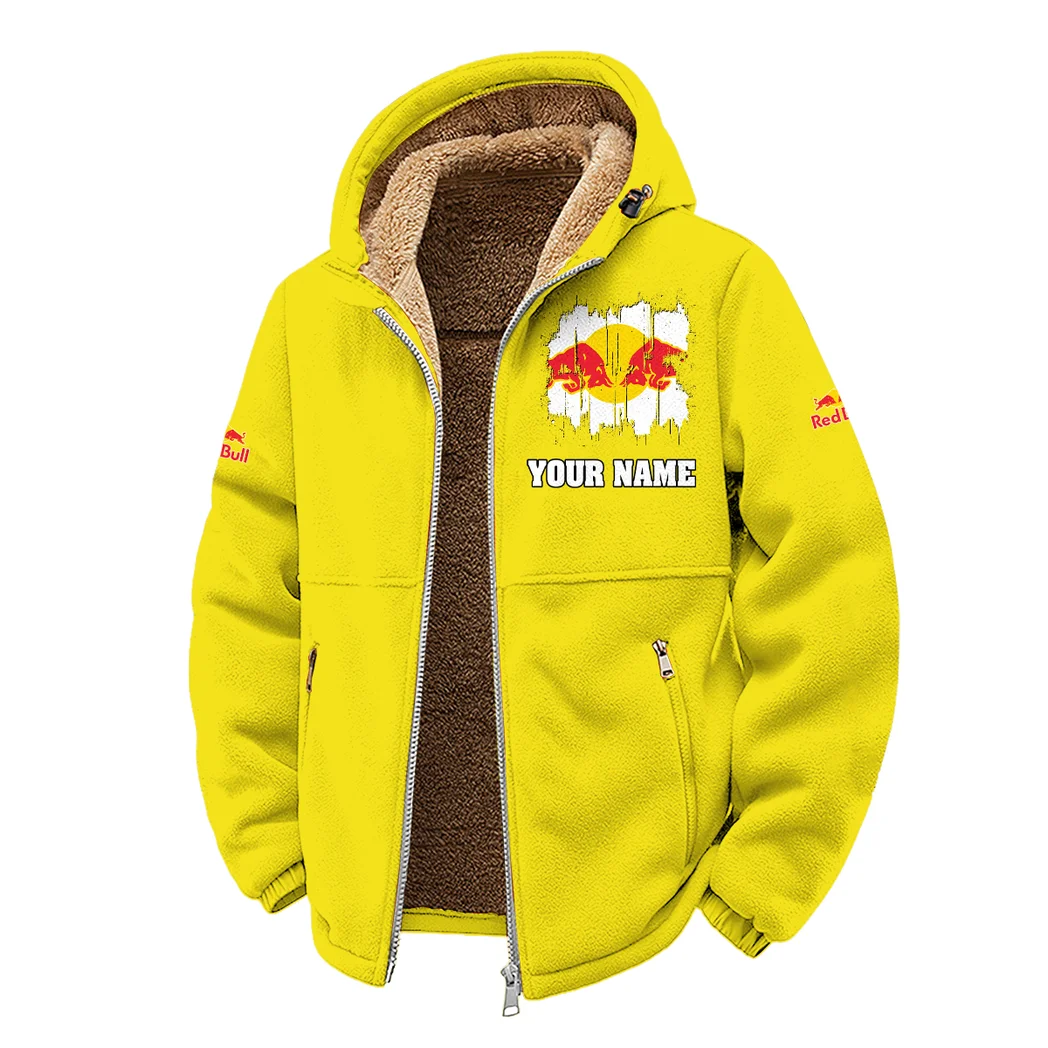 True Fans Winter Fleece Jacket, Ski & Snowboard Mid-Layer HVN1451NY - Yellow - Image 2
