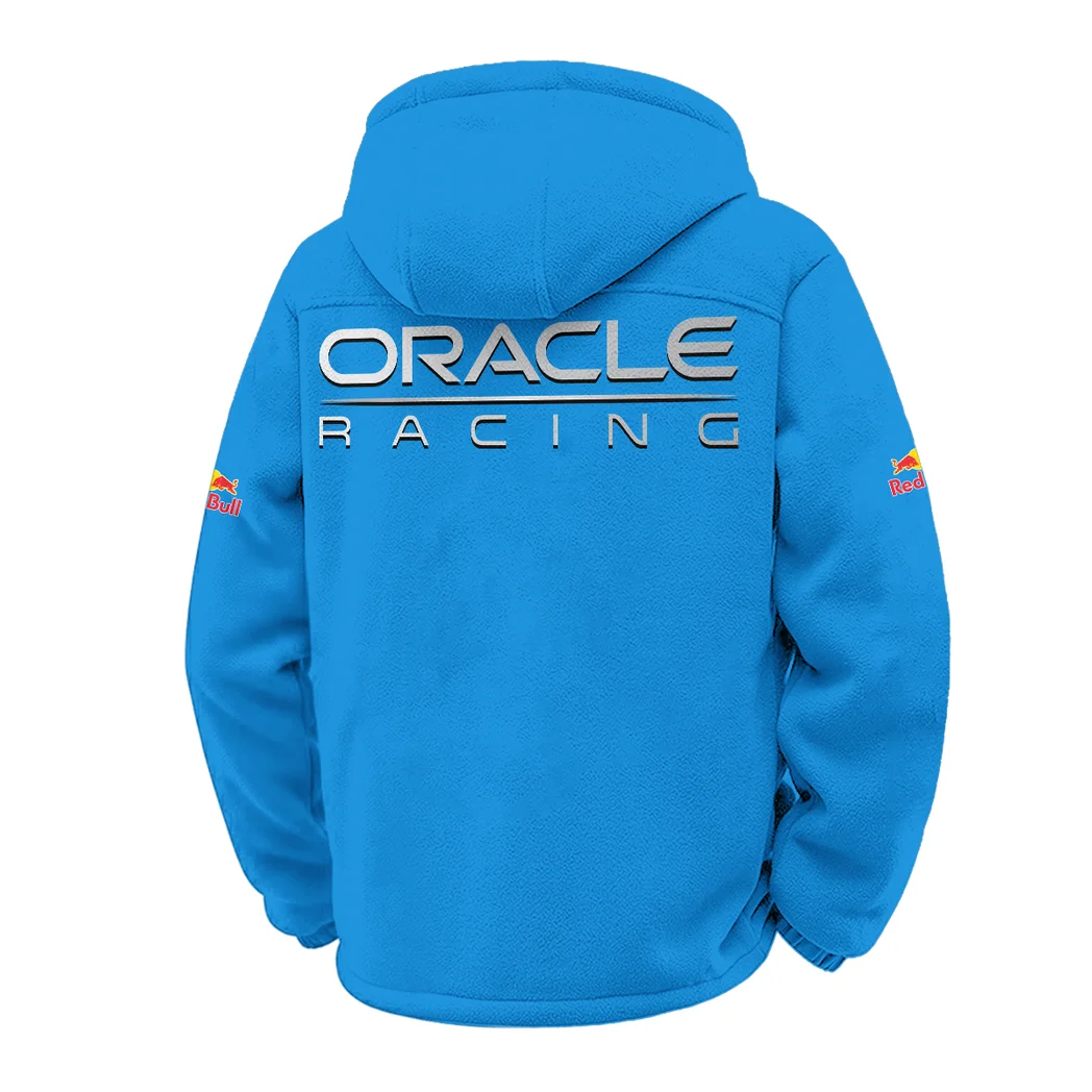 True Fans Winter Fleece Jacket, Ski & Snowboard Mid-Layer HVN1451NY - Cyan - Image 3