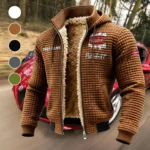 Freight Truck Fleece-Lined Hooded Jacket, Sub-Zero Fleece-Lined Shield HVN1451PE - brown