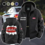 Freight Truck Fleece Windbreaker Jacket, Mountain Ascent Windbreaker HVN1451PE - Black