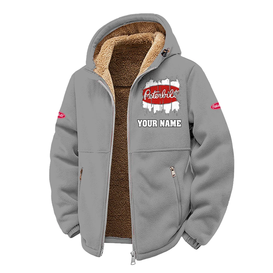 Freight Truck Winter Fleece Jacket, Winter Endurance Jacket HVN1451PE - Grey - Image 2