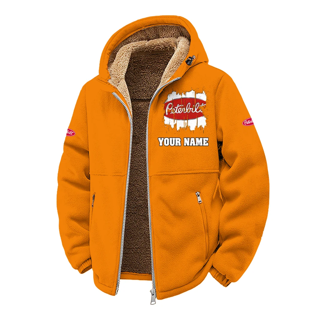 Freight Truck Winter Fleece Jacket, Winter Endurance Jacket HVN1451PE - Orange - Image 2
