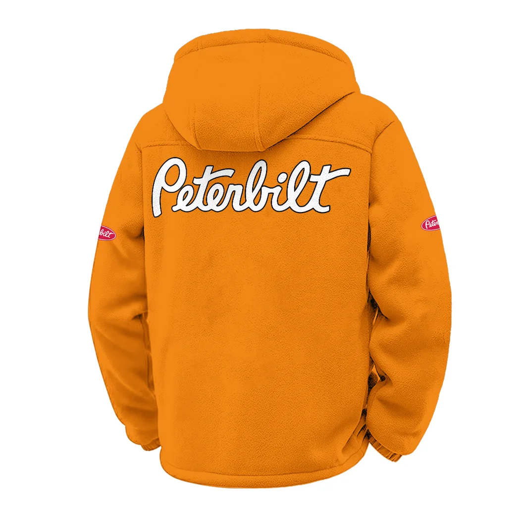 Freight Truck Winter Fleece Jacket, Winter Endurance Jacket HVN1451PE - Orange - Image 3